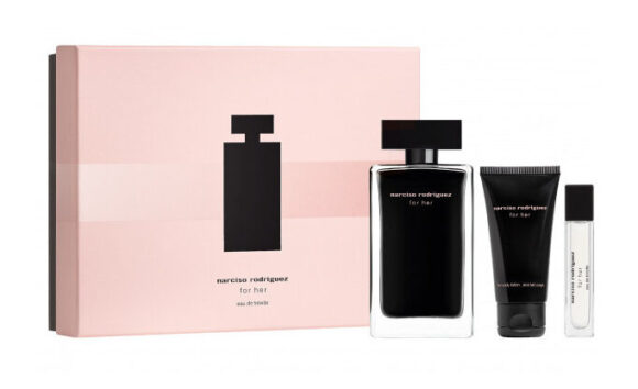 Cofanetto Narciso Rodriguez for her 100 ML EDT+ travel size 10 ml + body lotion 75 ml